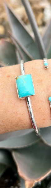 Rectangle hammered cuff