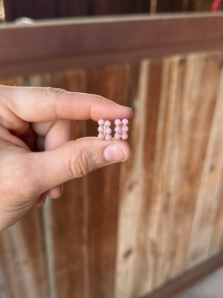 2 week preorder- Pink Conch Shell Huggie Earrings