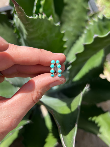 Pre order- 2 week turn around     4 Stone Huggie Earrings