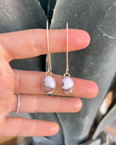 Pink Opal Gold-Filled Earrings