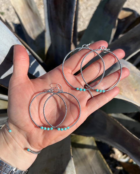 2” Twist Hoop Earrings